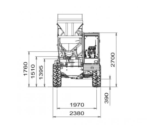 FIORI Self-loading Concrete Mixer DB X35 (3.5 m3)