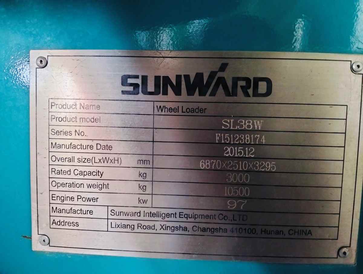 SUNWARD Wheel Loader SL38W